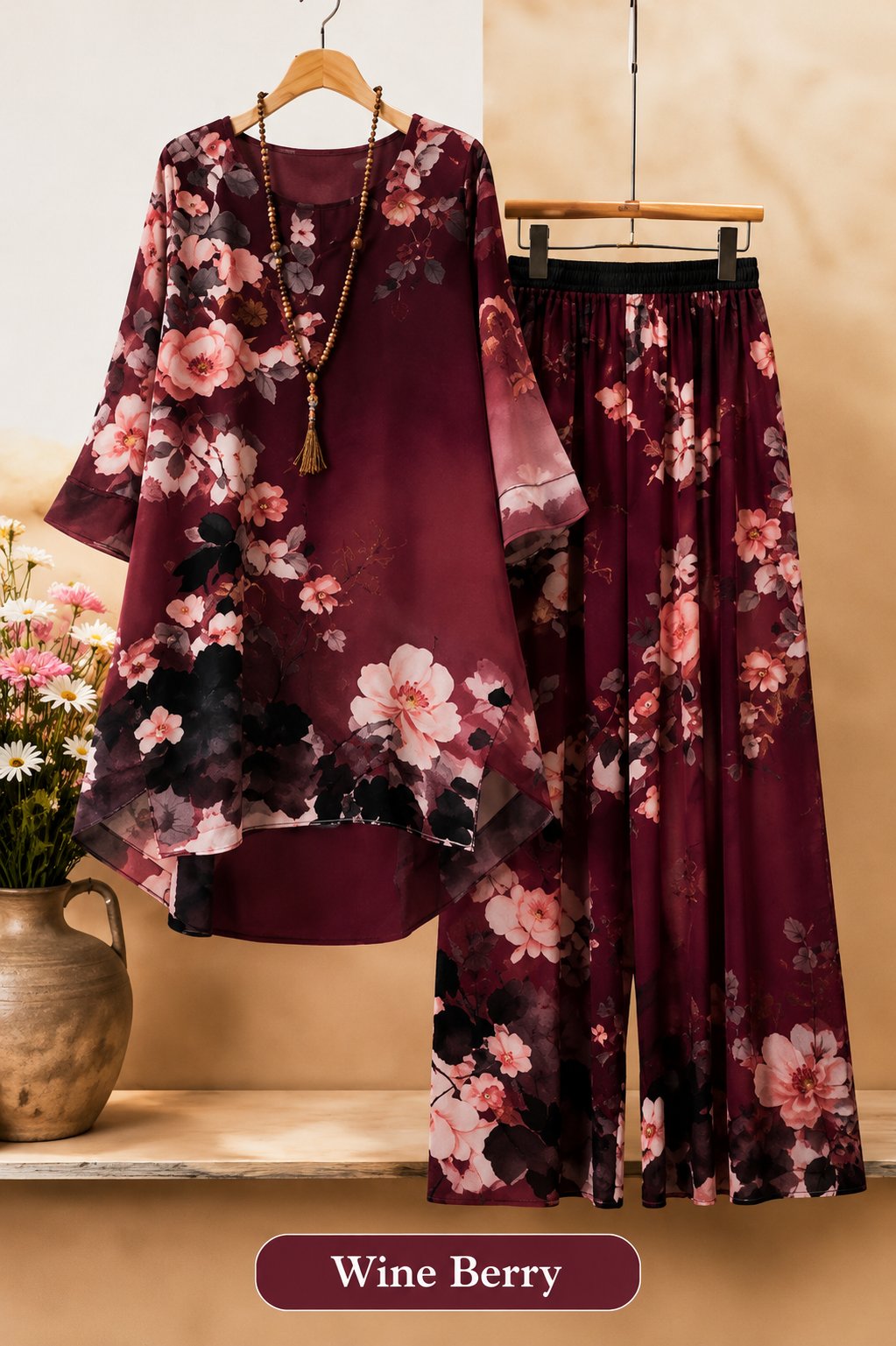 Aurelia Bloom Luxe 2-Piece Floral Co-Ord Set