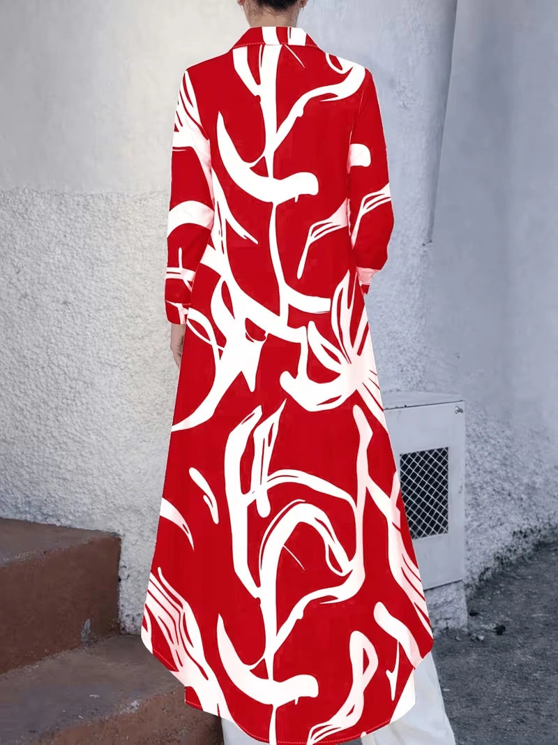 Autumn Celeste Elegant Maxi Co-Ord Set | T-Shirt & Straight-Fit Pants