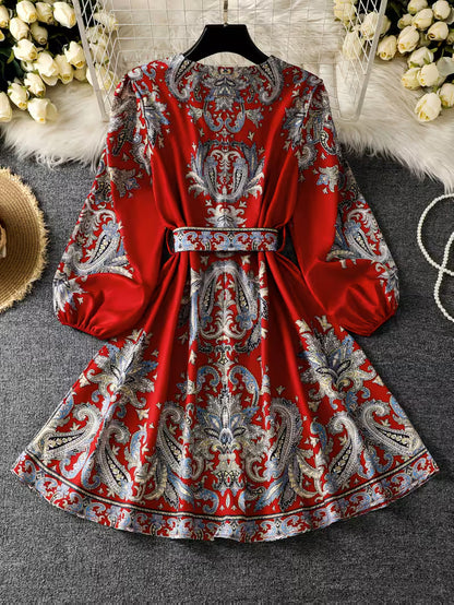 Floral Luxe Flare Dress