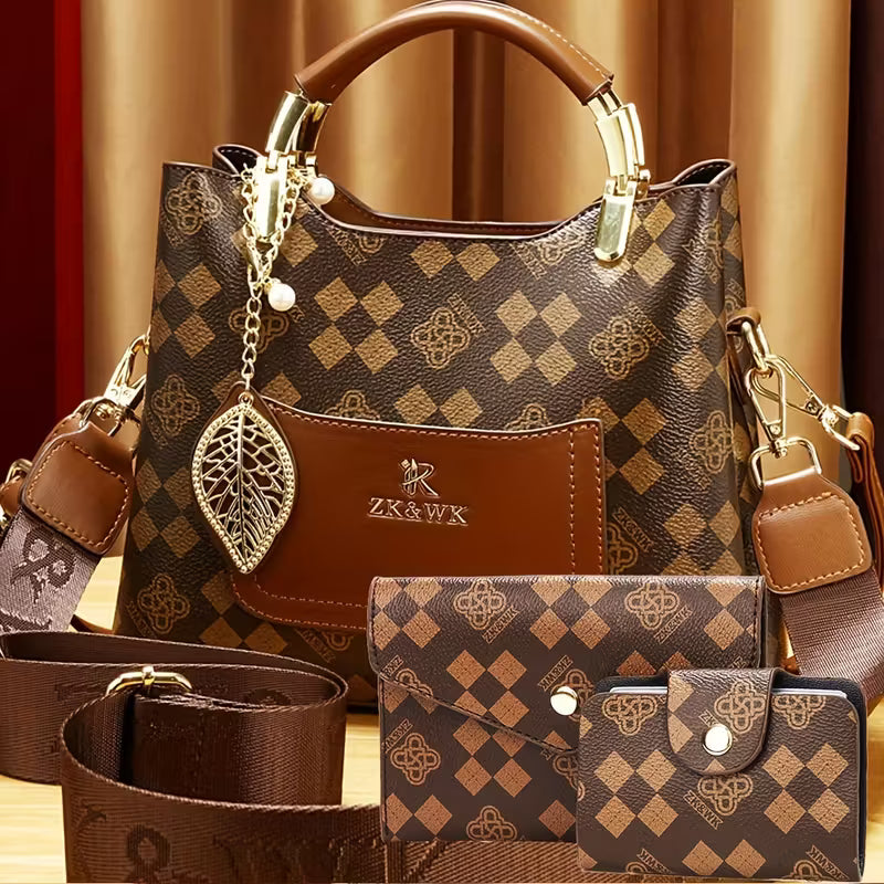 Elegant 3-Piece Mother-Daughter Bag Set