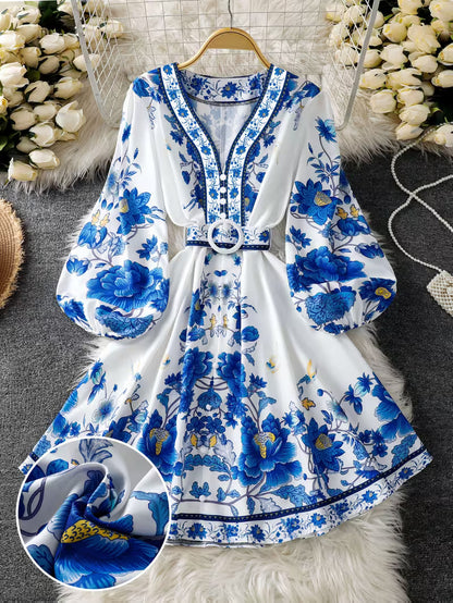 Floral Luxe Flare Dress
