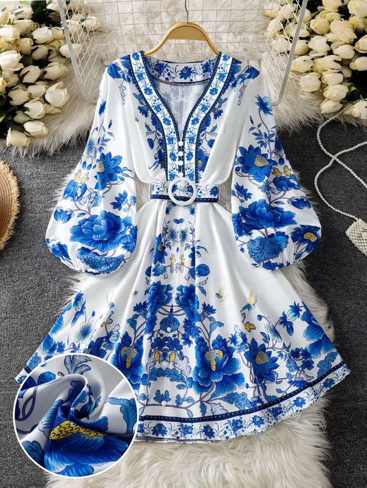 Floral Luxe Flare Dress