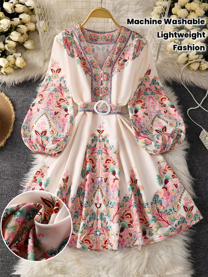 Floral Luxe Flare Dress