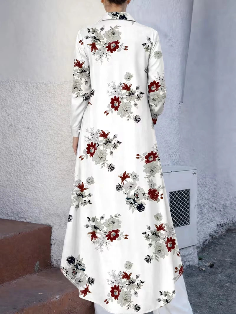 Autumn Celeste Elegant Maxi Co-Ord Set | T-Shirt & Straight-Fit Pants