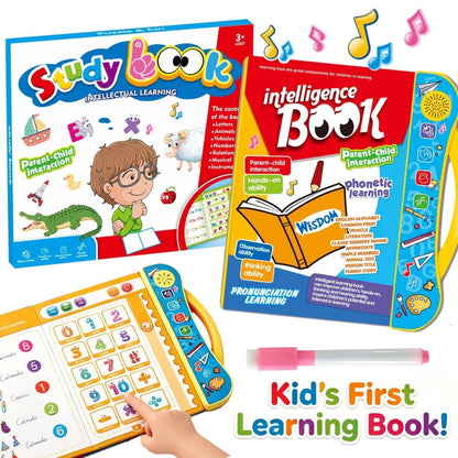Talking Educational Book for ABCs, Numbers, Phonics, Transportation & Musical Instruments (Ages 3+)
