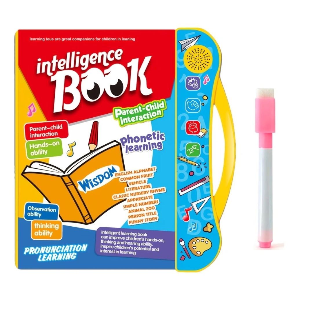 Talking Educational Book for ABCs, Numbers, Phonics, Transportation & Musical Instruments (Ages 3+)