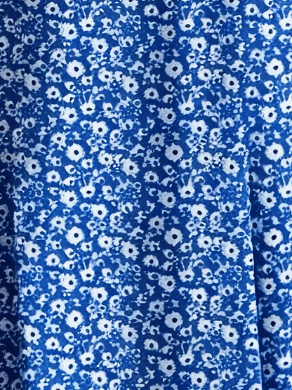 Women's Timeless Polka Dot Midi Dress – Puff Sleeve Belted Fit & Flare Dress