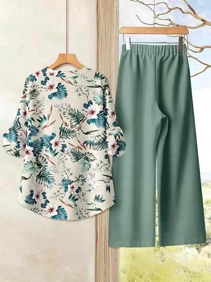 Vacation Breeze Printed Co-Ord Set for Women