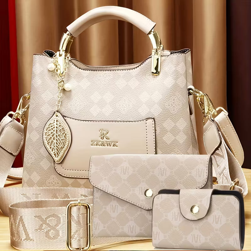 Elegant 3-Piece Mother-Daughter Bag Set