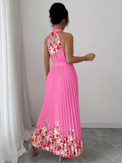Women's Summer Floral Halter Dress