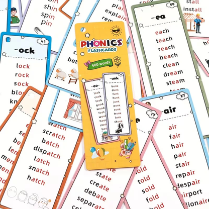 Phonics Flash Cards for Kids (117 Groups)