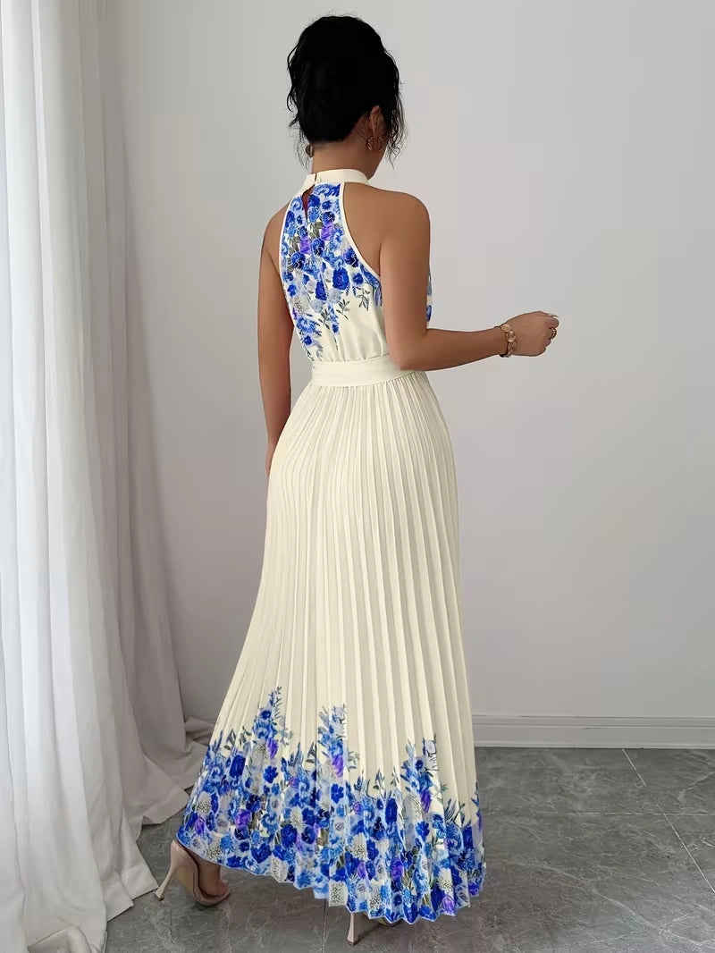 Women's Summer Floral Halter Dress