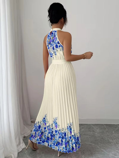 Women's Summer Floral Halter Dress