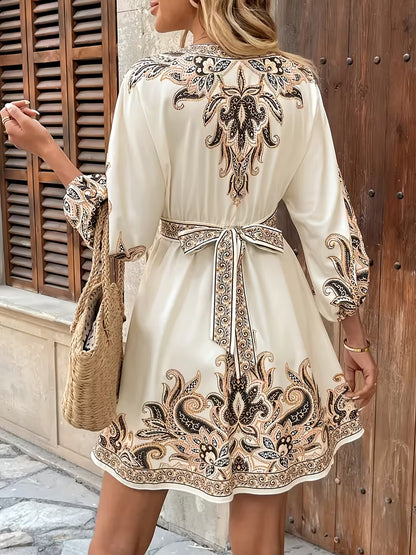 Floral Luxe Flare Dress