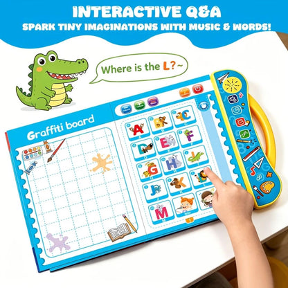 Talking Educational Book for ABCs, Numbers, Phonics, Transportation & Musical Instruments (Ages 3+)