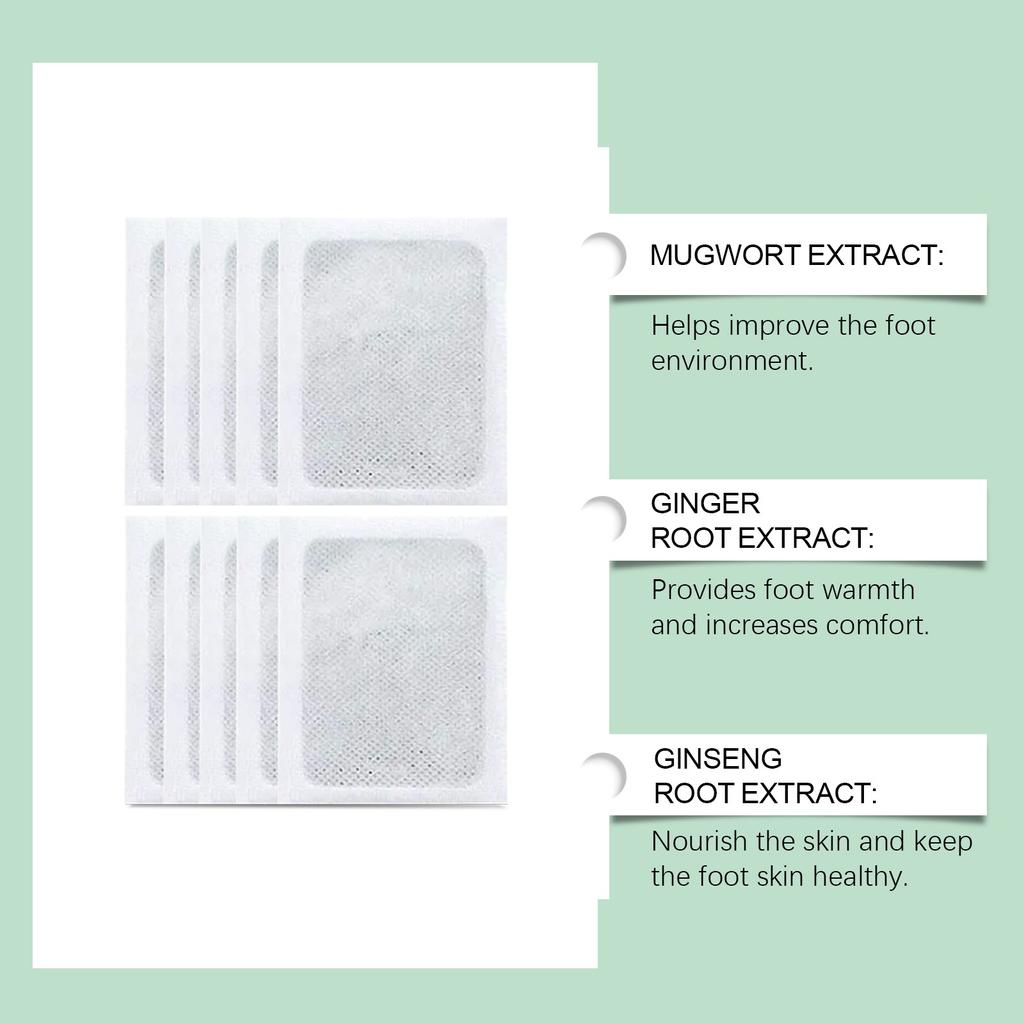 100% Herbal & Gentle Ingredient Detox Foot Pads ( Pack of 10 ) Buy 1 Get 1 Free