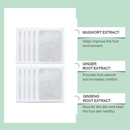 100% Herbal & Gentle Ingredient Detox Foot Pads ( Pack of 10 ) Buy 1 Get 1 Free