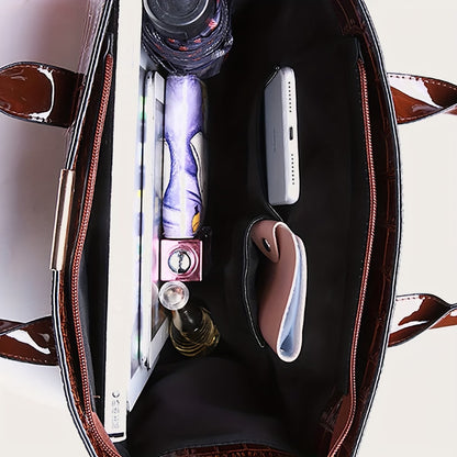 Signature Elegance 3-Piece Women’s Handbag Set