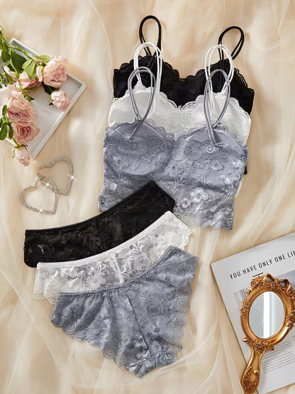 3 Sets Of Bra & Panties
