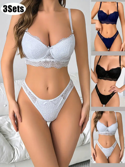 3 Sets Of Bra & Panties