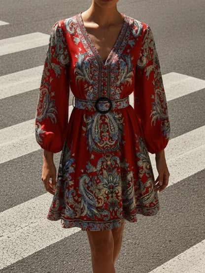 Floral Luxe Flare Dress