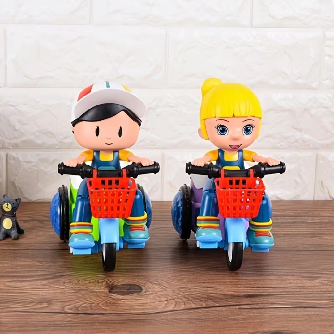 Musical Stunt Tricycle Toy with Lights & 360° Stunts