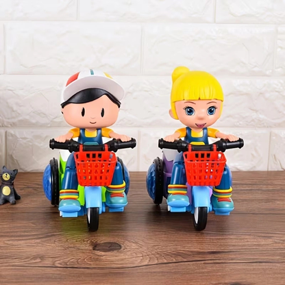 Musical Stunt Tricycle Toy with Lights & 360° Stunts