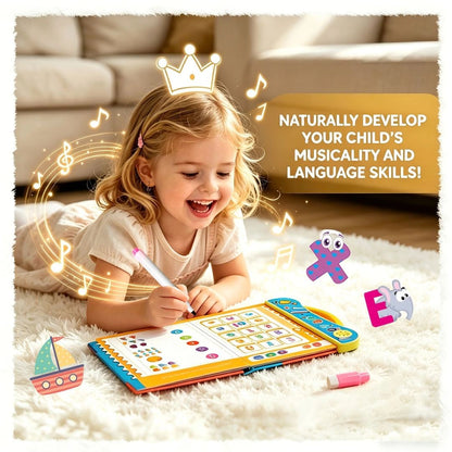 Talking Educational Book for ABCs, Numbers, Phonics, Transportation & Musical Instruments (Ages 3+)