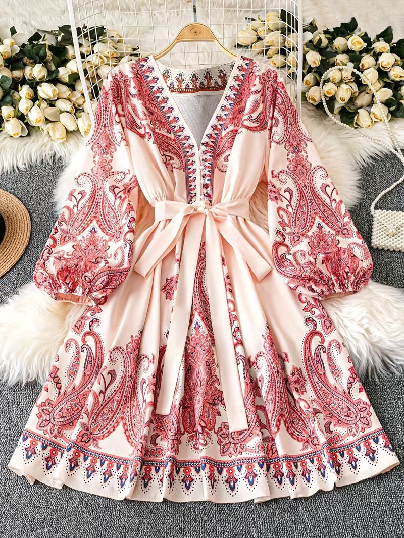 Floral Luxe Flare Dress