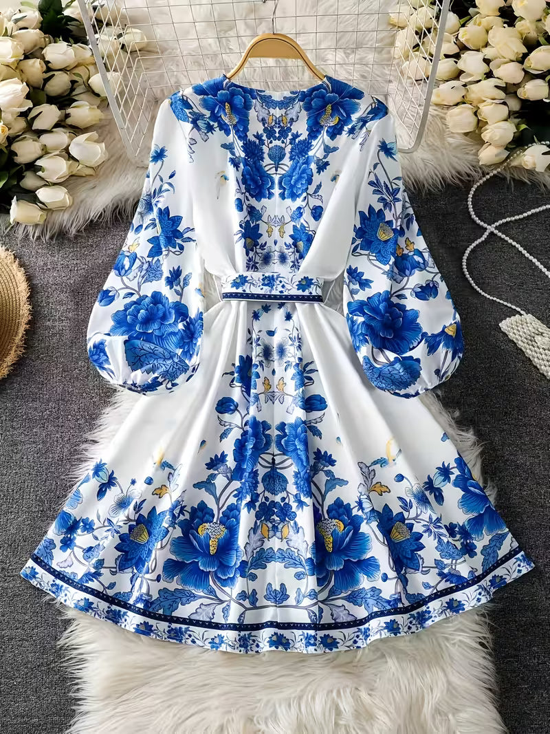 Floral Luxe Flare Dress