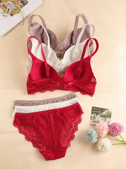 3 Sets Of Bra & Panties