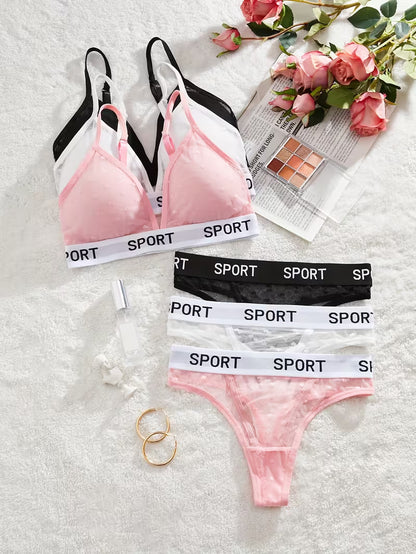 3 Sets Of Bra & Panties