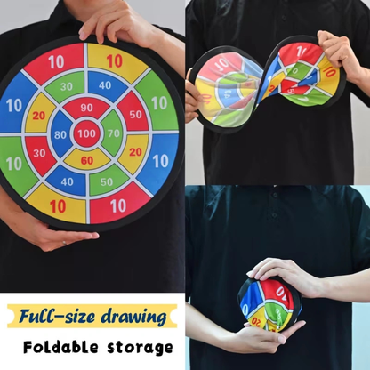 Kids Sticky Ball Dart Board Game Set – Indoor & Outdoor Target Throwing Toy for Family Play