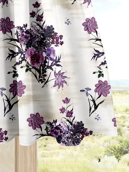 Women's Summer Casual Skirt Co-Ord Set | Solid Top & Printed Skirt 2-Piece Outfit