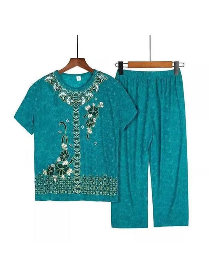 Graceful Summer T-Shirt & Pants Set