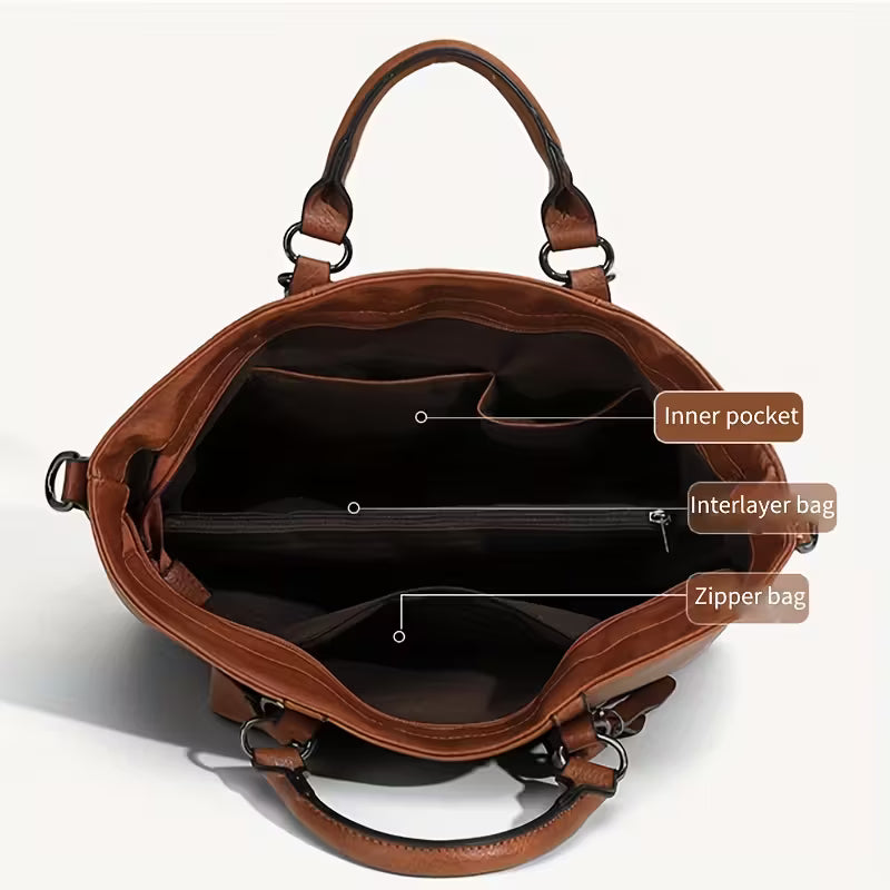 Luxury Vintage 3-Piece Women’s Handbag Set