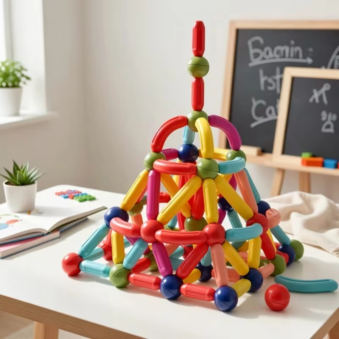 Magnetic STEM Building Blocks for Kids 3+ | Creative Learning Set