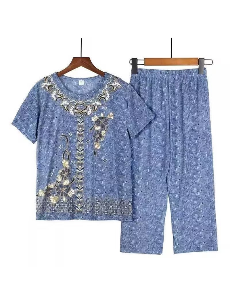 Graceful Summer T-Shirt & Pants Set