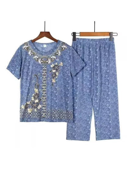 Graceful Summer T-Shirt & Pants Set