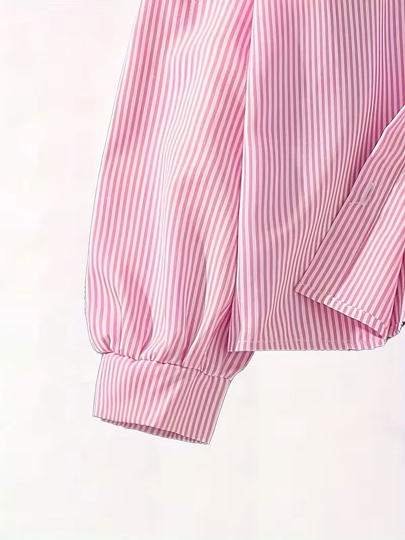 Classic Button-Down Shirt & Wide-Leg Co-Ord Set for Women