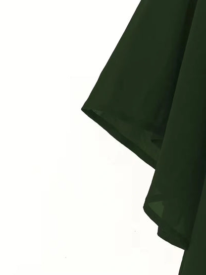 Chiffon Co-Ord Set – Batwing Sleeve Loose Top & Wide-Leg Pants (2-Piece)