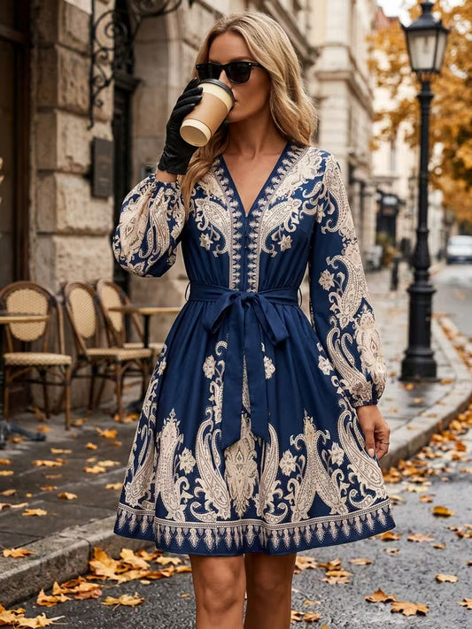 Floral Luxe Flare Dress