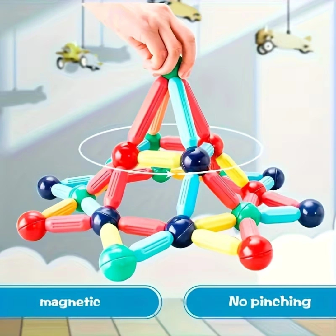 Magnetic STEM Building Blocks for Kids 3+ | Creative Learning Set