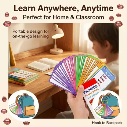 Phonics Flash Cards for Kids (117 Groups)