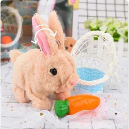 Interactive Hopping Bunny Toy with Sound & Walking Action for Kids 3+ Years (Pink, 1 Piece)