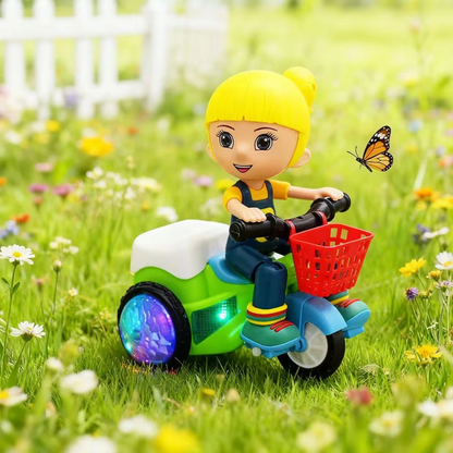 Musical Stunt Tricycle Toy with Lights & 360° Stunts