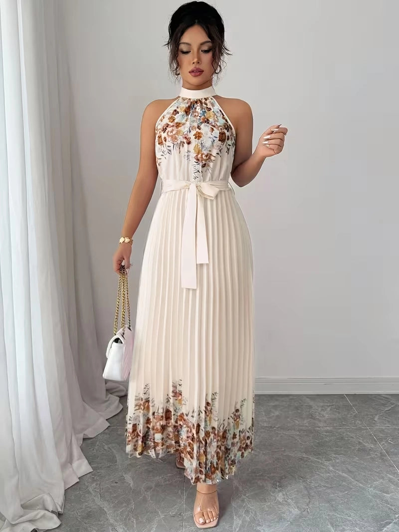 Women's Summer Floral Halter Dress
