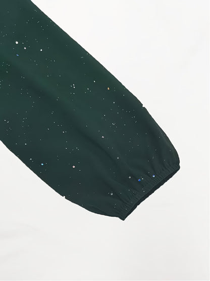 Women’s Dark Green Sequin Maxi Dress