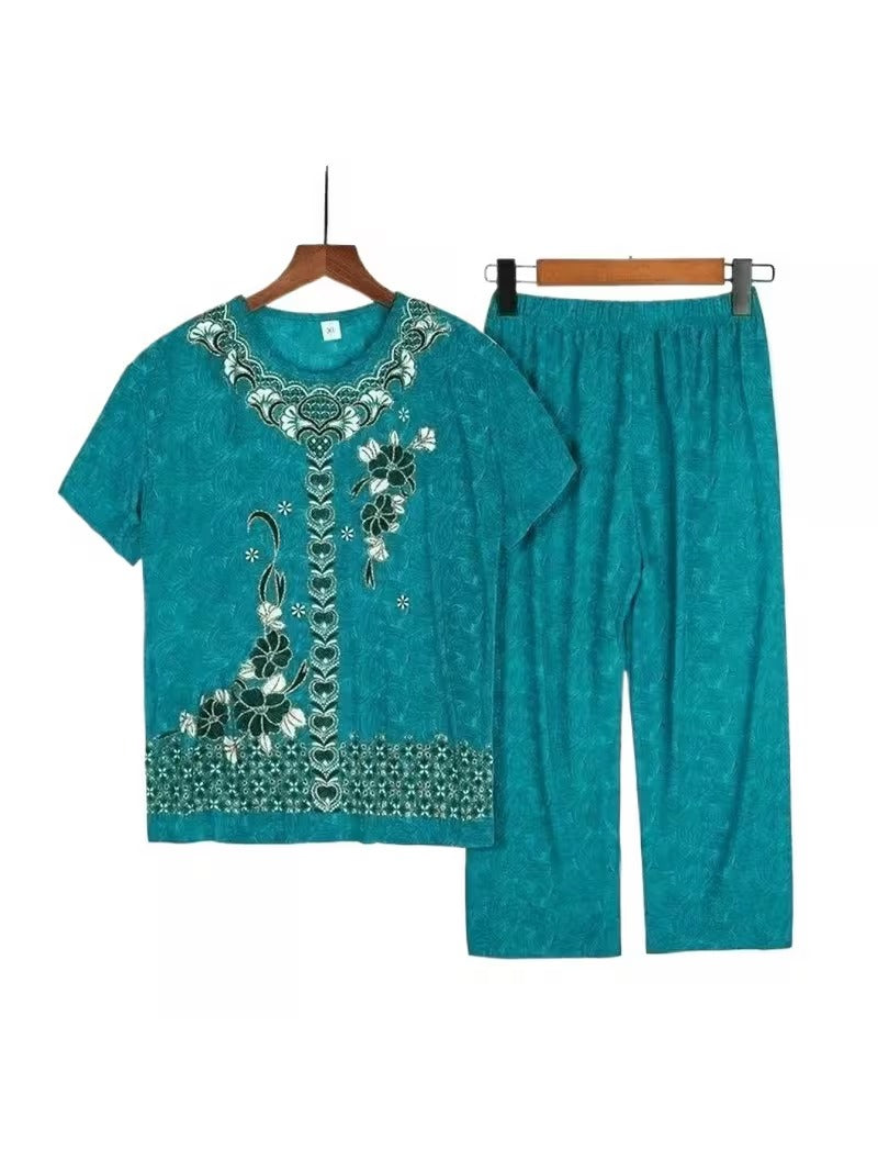 Graceful Summer T-Shirt & Pants Set