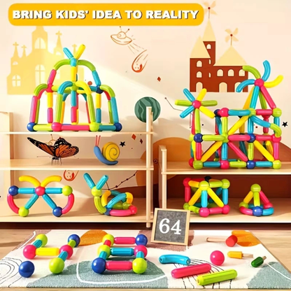 Magnetic STEM Building Blocks for Kids 3+ | Creative Learning Set